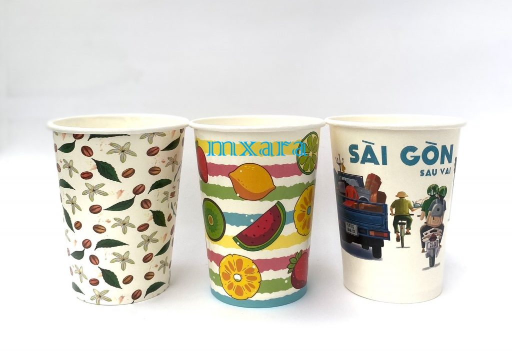 Mxara chuyên sản xuất in logo lên ly giấy, ly nhựa
