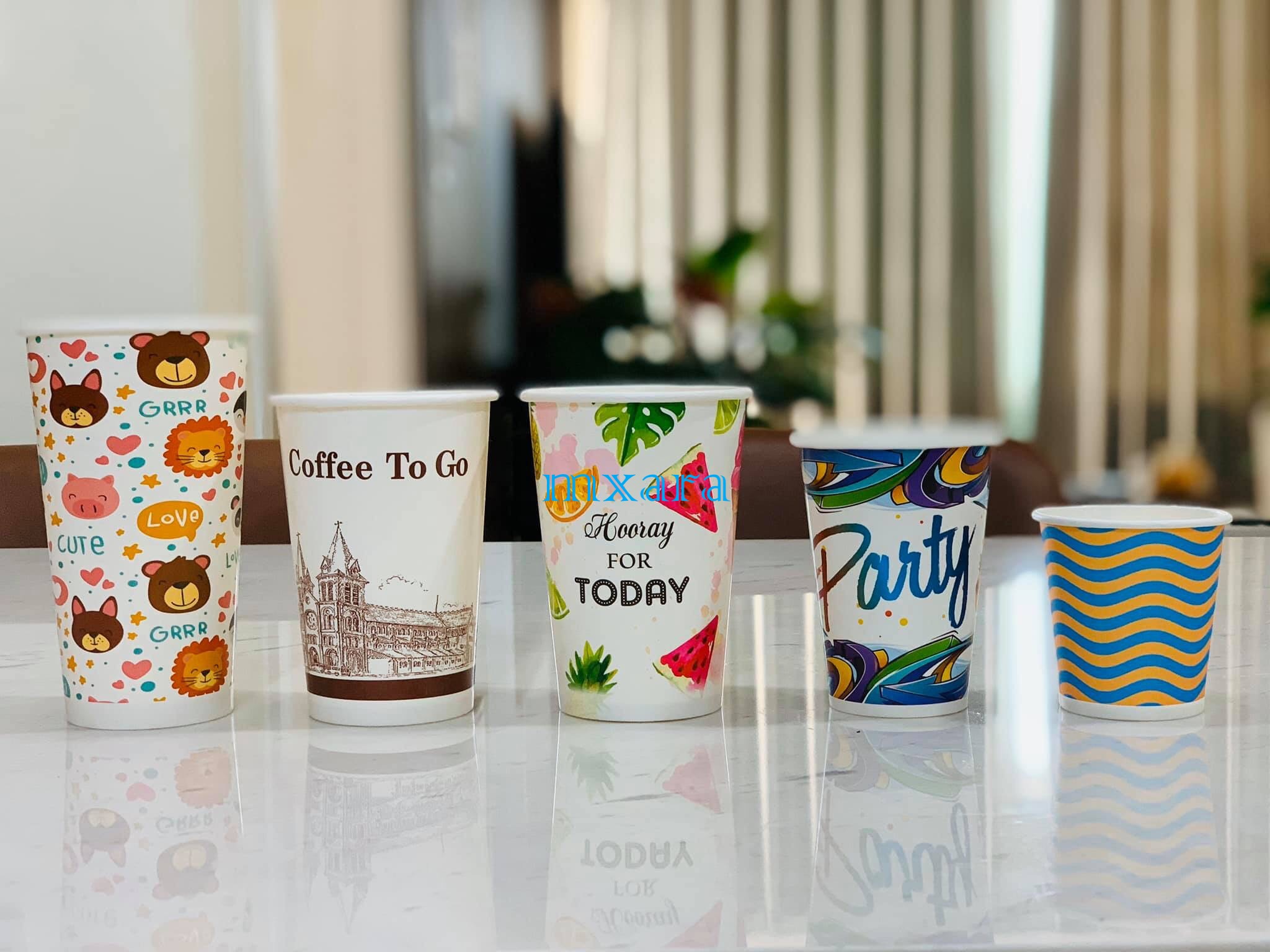 Ly giấy Mxara kho luôn có sẵn đầy đủ các size